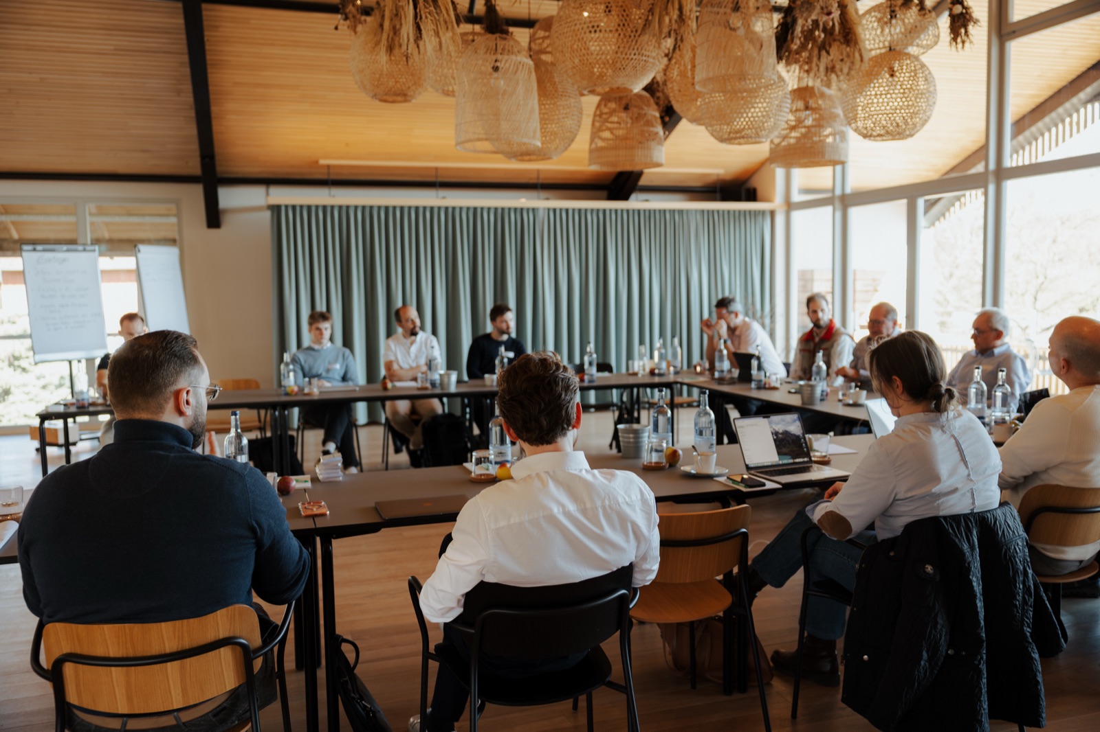 Workshop participants in discussion